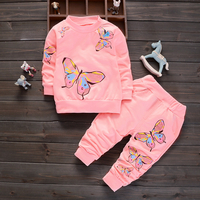Baby / Toddler Butterfly Patterned Sweatshirt and Pants Set