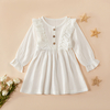 Baby / Toddler Casual Solid Ruffled Dresses