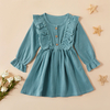 Baby / Toddler Casual Solid Ruffled Dresses