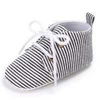 Baby / Toddler Casual Striped Lace-up Prewalker Shoes