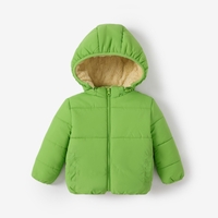 Baby / Toddler Causal Fluff Solid Long-sleeve Hooded Coat