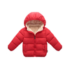 Baby / Toddler Causal Fluff Solid Long-sleeve Hooded Cotton Coat