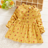 Baby / Toddler Cherry Allover Print Ruffled Collar Dress