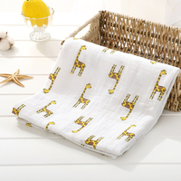 Cartoon Print Baby Swaddle Blanket