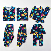 Colorful Ice Cream Patterned Family Matching Pajamas Set