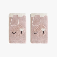 Combed Cotton Anti-Slip Knee Pads for Children with Animal Patterns and Glue Points
