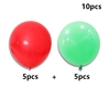 Combo Red Cartoon Santa Claus Themed Holiday Party Decoration Set: Paper Plates,  Cups,  Tablecloth,  Cutlery,  and Balloons