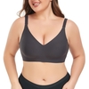 Comfortable jelly gel nursing bra with front fastening,  seamless and soft wireless pregnancy nursing bra