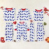 Comfy Deer and Stars Patterned Christmas Family Matching Pajamas Set