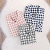Comfy Plaid Lapel Collar Matching Pajamas Set for Family