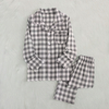 Comfy Plaid Lapel Collar Matching Pajamas Set for Family