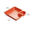 Condiment Dish & French Fries Tray with Food Separation