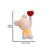 Confession Balloon Bear with Lights - Romantic Cake Decoration for Valentine