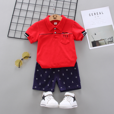 Cool Boy Short-sleeve Top and
Pants Set