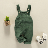 Cool Solid Pocket Overall for Baby