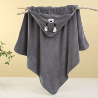 Coral Fleece Animal Shaped Hooded Blanket