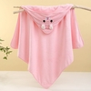 Coral Fleece Animal Shaped Hooded Blanket