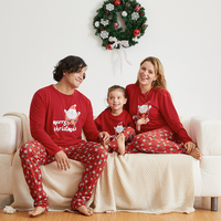 Cute Santa Claus Christmas Family Pajamas Sets