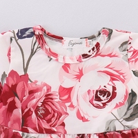 Fresh Floral Short-sleeve Top and Jeans Set