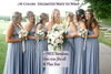 Convertible Dress Bridesmaid Dress Multi-way Twist Wrap Dress