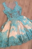 Custom Made A-line Appliques New Arrival Tulle Sleeveless Sexy Short Homecoming Dresses