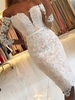 Cute Lace Off-the-shoulder 3/4-length Sleeve Homecoming Dress Short Party Gown
