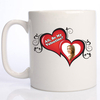 Be My Valentine 2 Heart Photo Mug