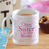 Best Sister in the World Personalised Mug
