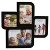Black Gloss Four Photo Collage Frame