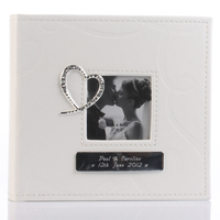 Engraved Crystal Heart Photo Album