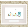 Frame A Name White Frame