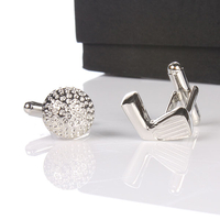 Golf Putter and Ball Cufflinks