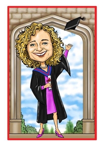 Graduation Caricatures - Female