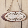 Personalised Anniversary Wooden Hanging Plaque