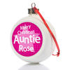 Personalised Auntie Christmas Bauble