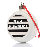 Personalised Bah Humbug Christmas Bauble