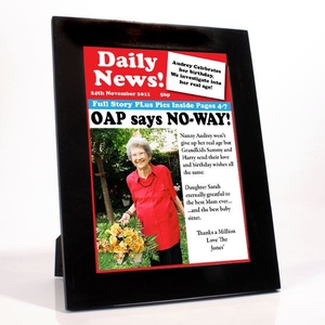 Personalised Birthday News - Front Page