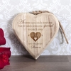 Personalised Catch Your Heart Wooden Hanging Heart