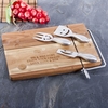 Personalised Cheese Board With 3 Cheese Knives