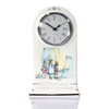 Personalised Christening Bone China Mantel Clock