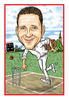 Personalised Cricket Caricature