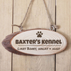 Personalised Dog Kennel Wooden Hanging Plaque