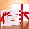 Personalised Engagement Album Hearts Design