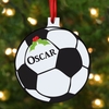 Personalised Football Hanging Christmas Ornament