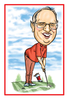Personalised Golfing Caricature
