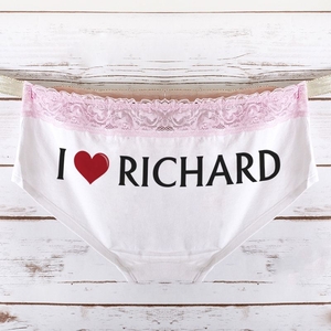 Personalised I Heart Ladies Hipster Briefs