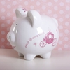 Personalised Large Piggy Bank Princess Carriage Design