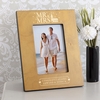 Personalised Mr & Mrs Church Design Wooden Photo Frame