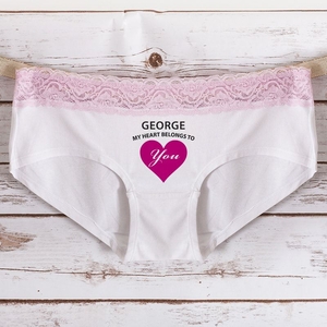 Personalised My Heart Belongs To You Ladies Hipster Briefs