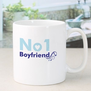Personalised Number 1 Boyfriend Mug